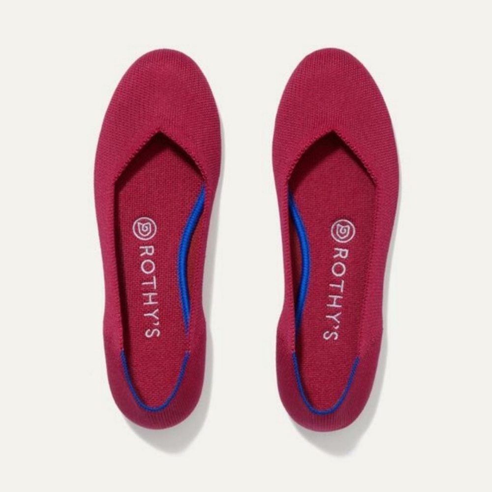 Rothy's Scooter Red Flats